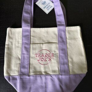 Lilac Trader Joe's mini bag